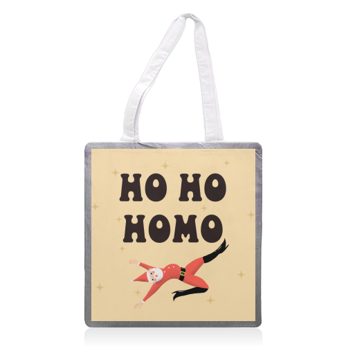 Yassified Santa - printed canvas tote bag by The Queer Store