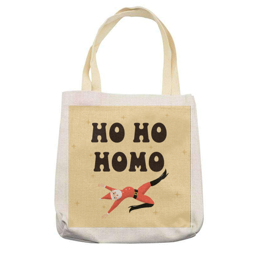 Yassified Santa - printed canvas tote bag by The Queer Store