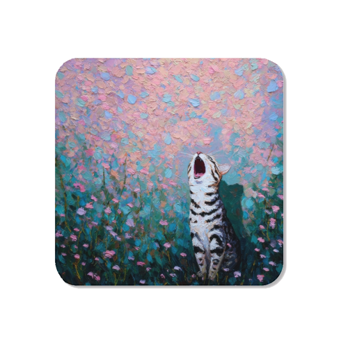 Yawning kitty - Magnet by DejaReve