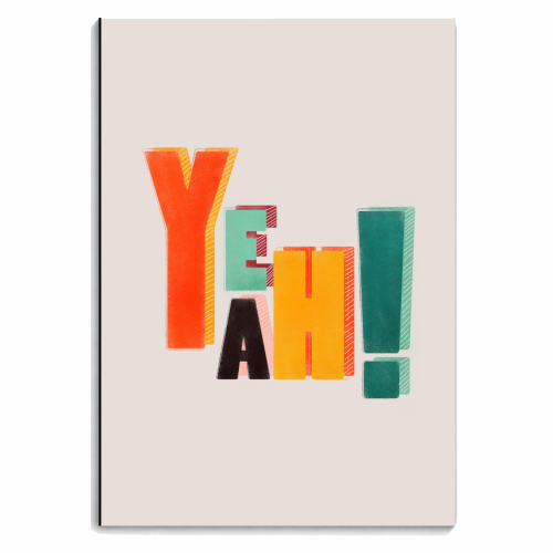 YEAH! COLORFUL TYPE - personalised A4, A5, A6 notebook by Ania Wieclaw