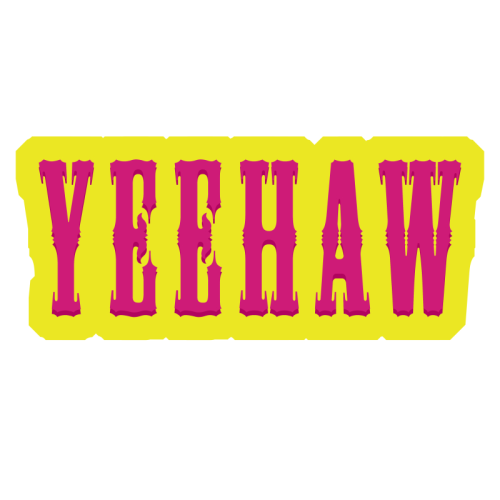 YEEHAW - Die Cut Sticker by Dominique Benedict