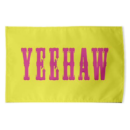 YEEHAW - funny tea towel by Dominique Benedict