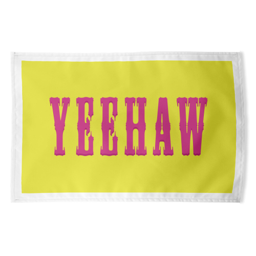 YEEHAW - funny tea towel by Dominique Benedict