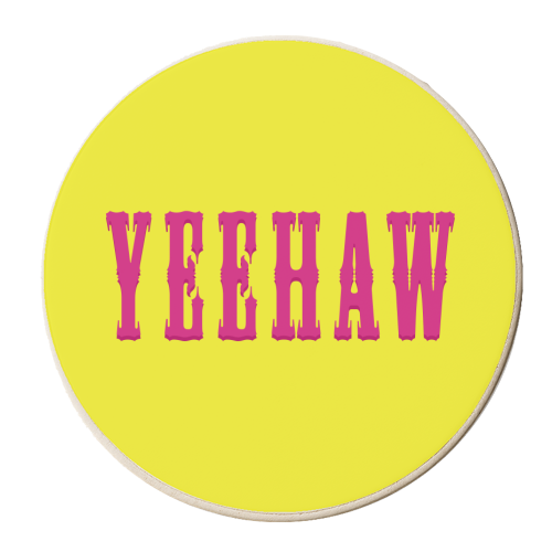 YEEHAW - personalised beer coaster by Dominique Benedict