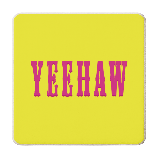 YEEHAW - personalised beer coaster by Dominique Benedict