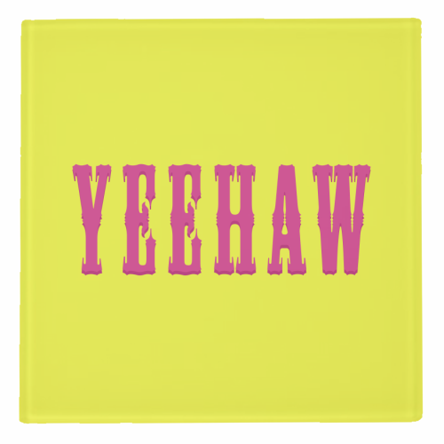 YEEHAW - personalised beer coaster by Dominique Benedict