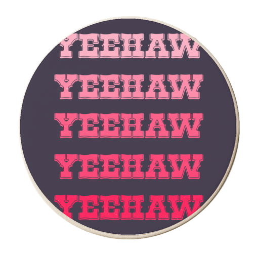 Yeehaw - personalised beer coaster by Pink and Pip