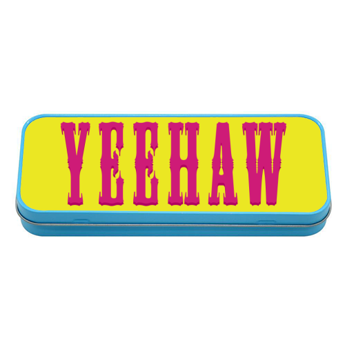 YEEHAW - tin pencil case by Dominique Benedict