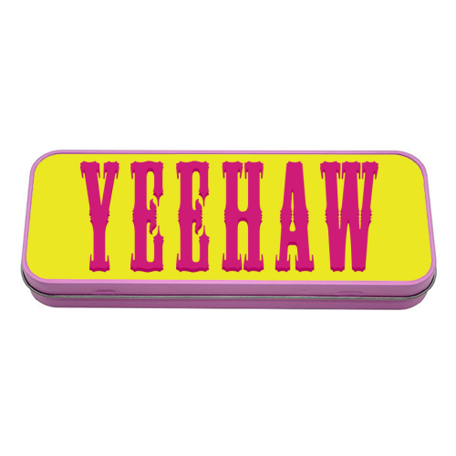 YEEHAW - tin pencil case by Dominique Benedict