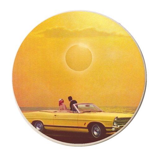 Yellow Fever View - personalised beer coaster by taudalpoi