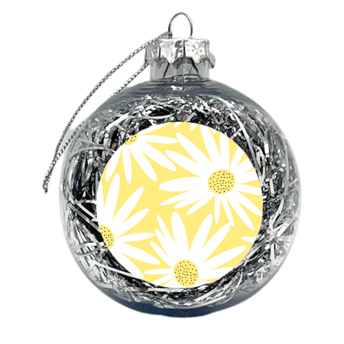 Yellow Flower Glam #2 #floral #decor #art - xmas bauble by Anita Bella Jantz