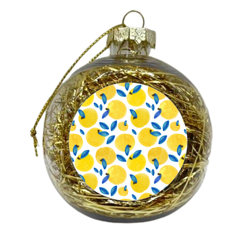 Yellow Fruit - xmas bauble by Uma Prabhakar Gokhale