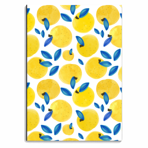 Yellow Fruit - personalised A4, A5, A6 notebook by Uma Prabhakar Gokhale