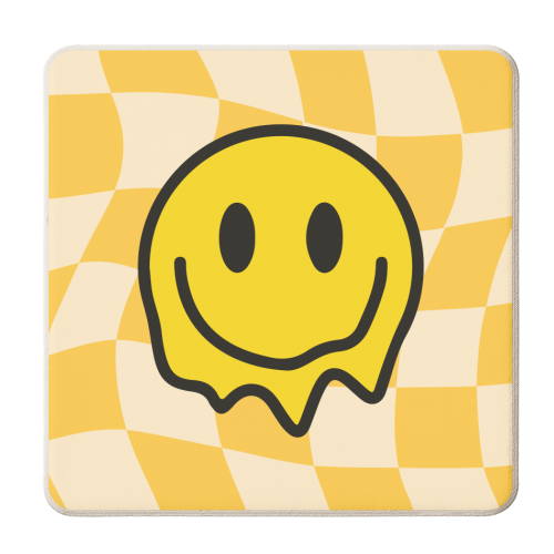 Yellow Gen Z Smiley Bold Y2K Graphic Design Giftware - drink