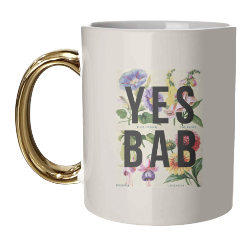 Yes Bab - unique mug by The 13 Prints