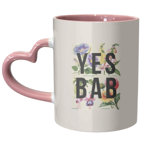 Yes Bab - unique mug by The 13 Prints