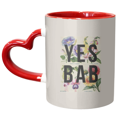 Yes Bab - unique mug by The 13 Prints