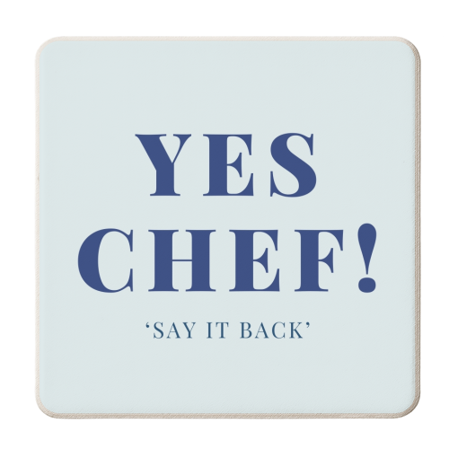YES CHEF! - personalised beer coaster by Lilly Rose