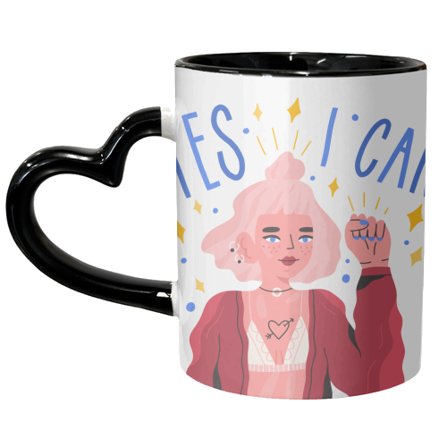 Yes I Can - unique mug by Alice Palazon