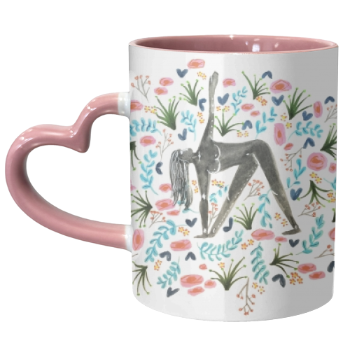 Yoga Girl - unique mug by Sophia Maria