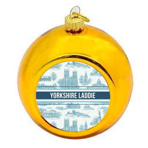 Yorkshire Laddie - colourful christmas bauble by Lilly Rose