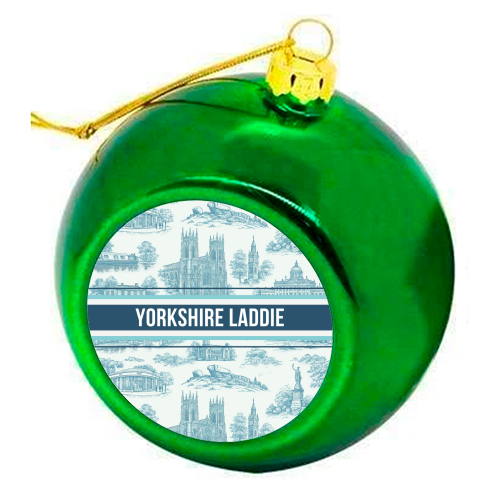 Yorkshire Laddie - colourful christmas bauble by Lilly Rose
