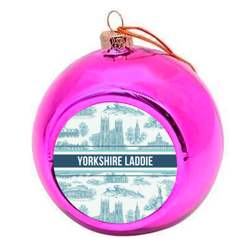 Yorkshire Laddie - colourful christmas bauble by Lilly Rose