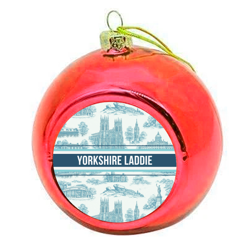 Yorkshire Laddie - colourful christmas bauble by Lilly Rose