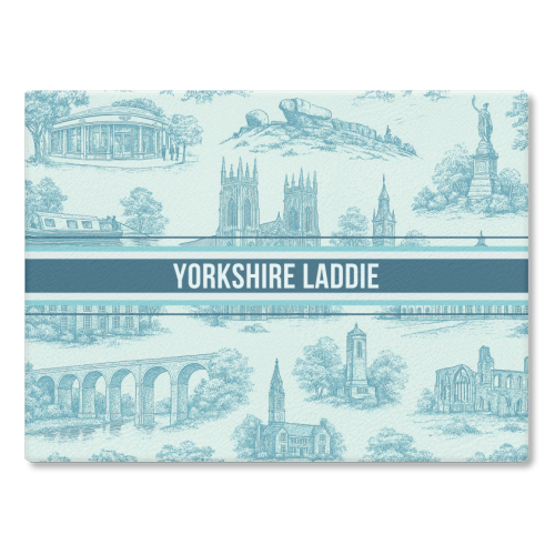 Yorkshire Laddie - glass chopping board by Lilly Rose