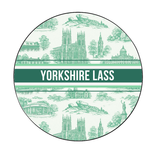 Yorkshire Lass - Circle Sticker by Lilly Rose