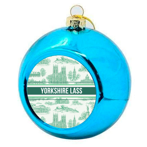 Yorkshire Lass - colourful christmas bauble by Lilly Rose