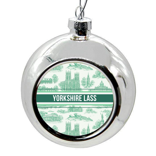 Yorkshire Lass - colourful christmas bauble by Lilly Rose
