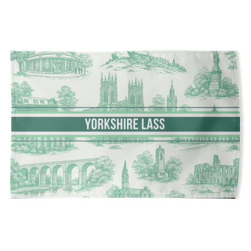 Yorkshire Lass - funny tea towel by Lilly Rose