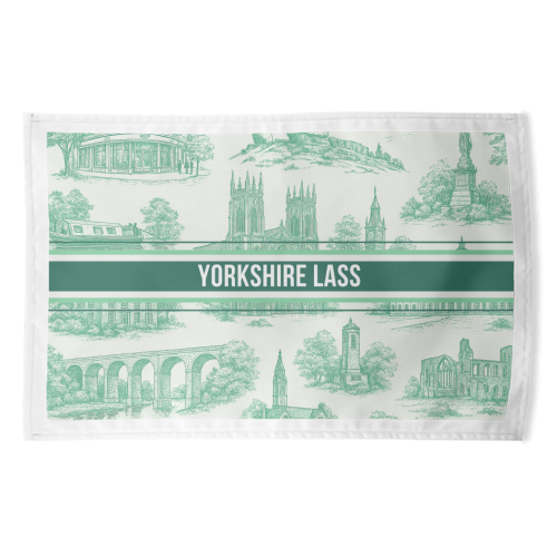 Yorkshire Lass - funny tea towel by Lilly Rose