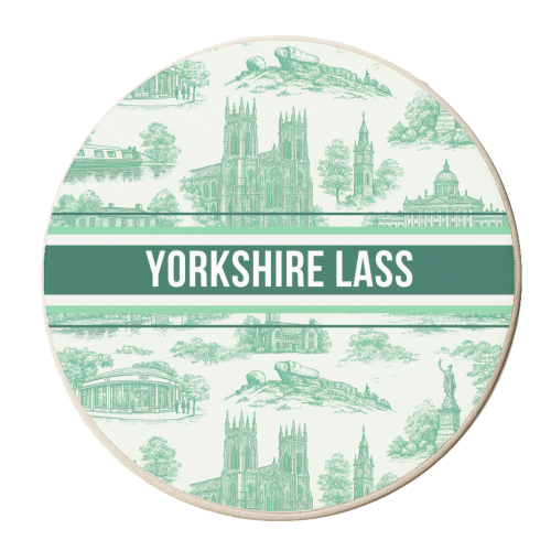 Yorkshire Lass - personalised beer coaster by Lilly Rose