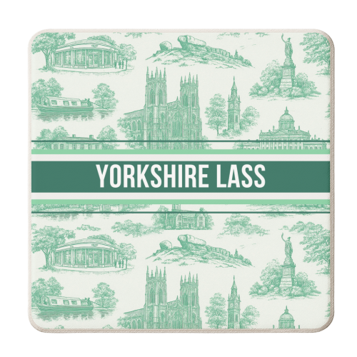 Yorkshire Lass - personalised beer coaster by Lilly Rose