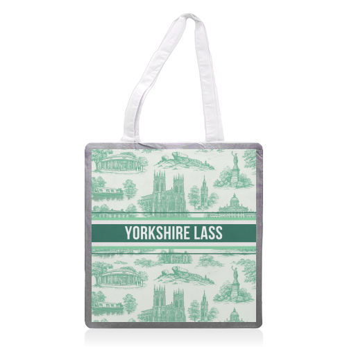 Yorkshire Lass - printed canvas tote bag by Lilly Rose