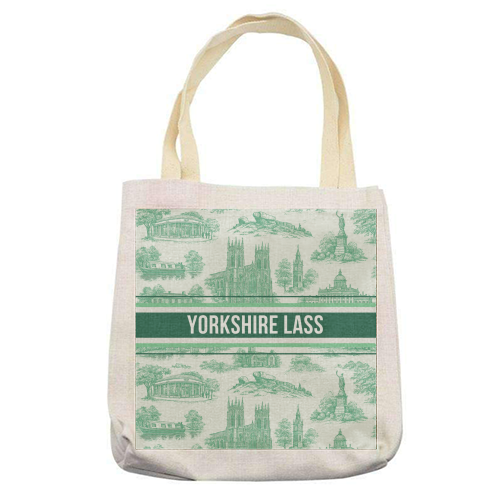 Yorkshire Lass - printed canvas tote bag by Lilly Rose