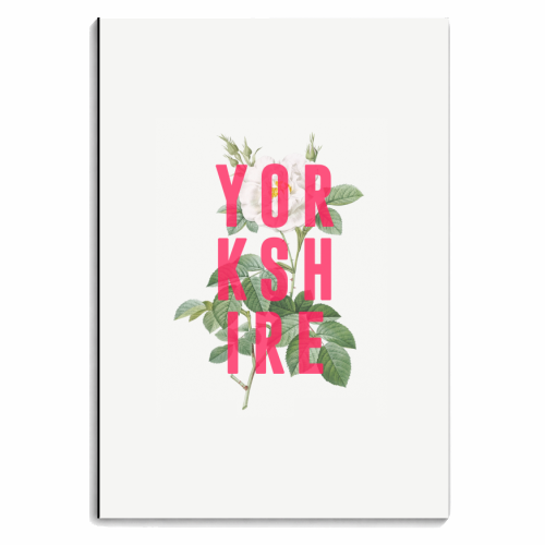 Yorkshire White Rose - personalised A4, A5, A6 notebook by The 13 Prints