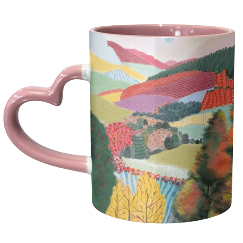 Yosemite Park Painting - unique mug by Yaz Raja