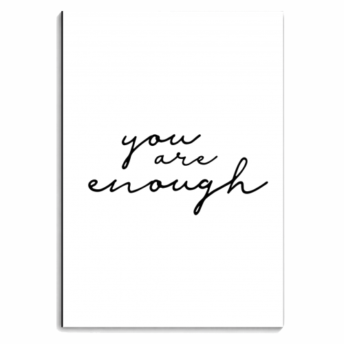 You Are Enough - personalised A4, A5, A6 notebook by Giddy Kipper