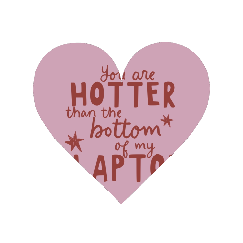 You are hotter than the bottom of my laptop - Magnet by Giddy Kipper