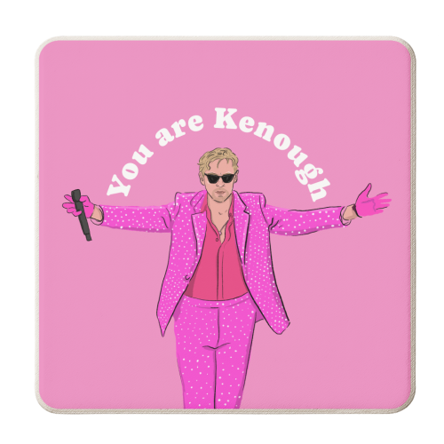 You are Kenough - personalised beer coaster by The Queer Store