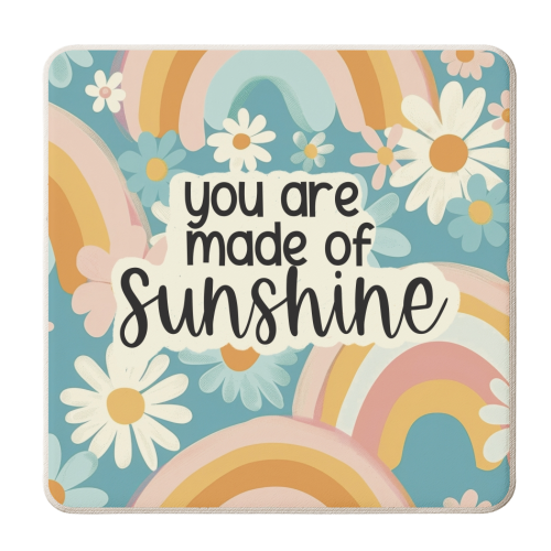 You are made of sunshine - personalised beer coaster by Giddy Kipper