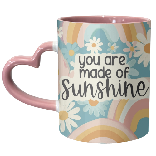 You are made of sunshine - unique mug by Giddy Kipper
