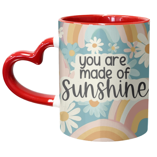 You are made of sunshine - unique mug by Giddy Kipper