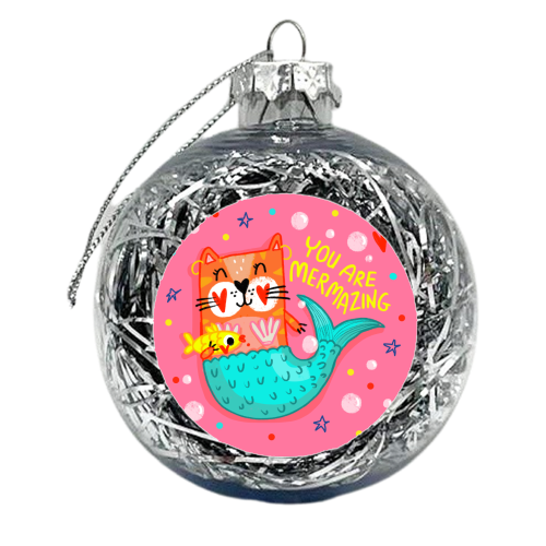 YOU ARE MERMAZING - xmas bauble by Nichola Cowdery