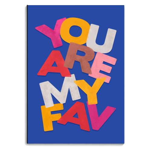 YOU ARE MY FAV - personalised A4, A5, A6 notebook by Ania Wieclaw