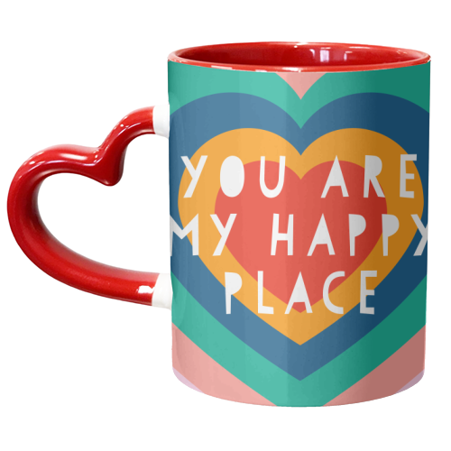 You Are  My Happy Place - unique mug by Adam Regester