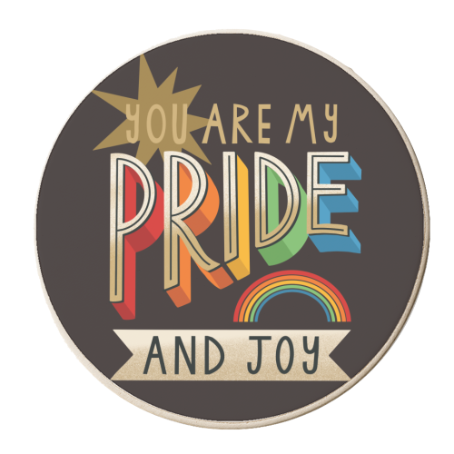 You are my Pride and Joy - personalised beer coaster by AbiGoLucky
